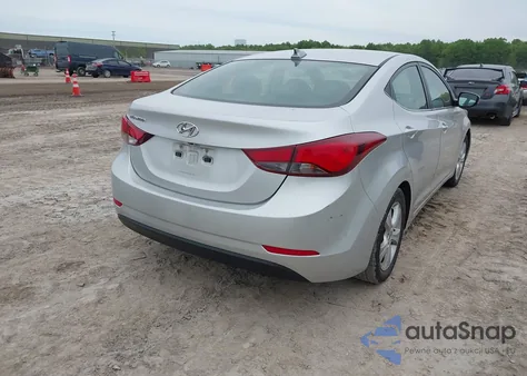 2016 Hyundai Elantra Value Edition z USA, uszkodzony, nr VIN 5NPDH4AE2GH670190